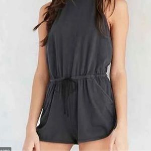 BDG Urban Outfitters Cotton Halter Tie Romper Sz M